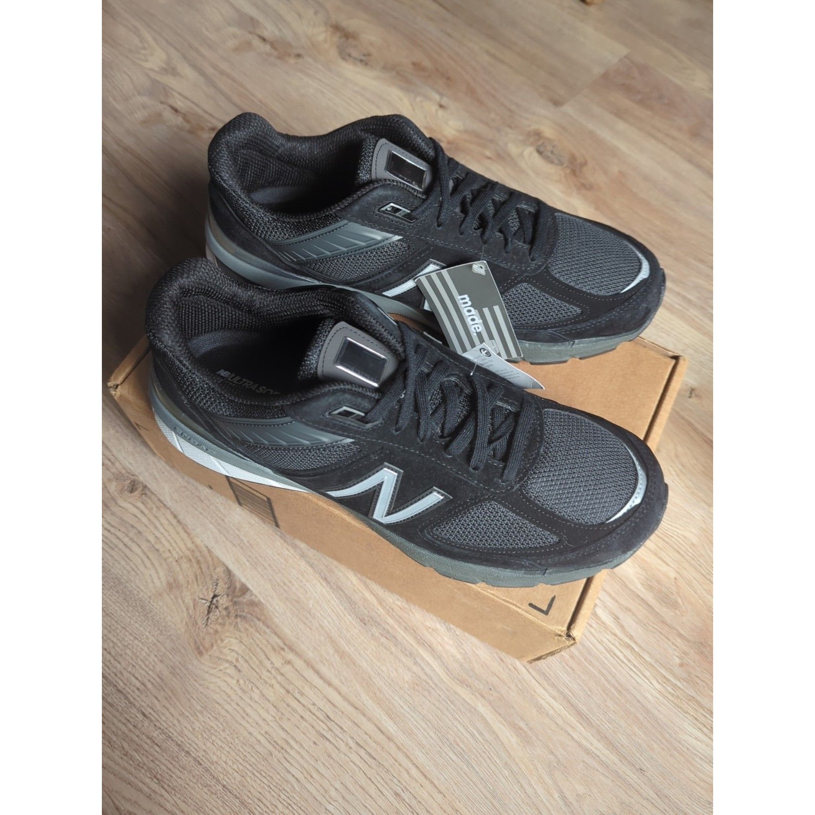 New Balance 990 V5 Black Womens 12 D Wide Eu 44